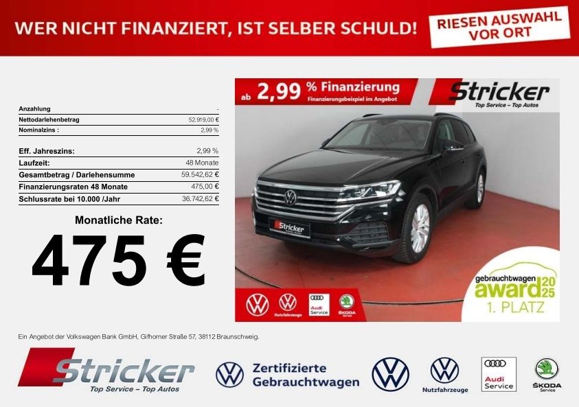 VW Touareg 25.563 km 52.919 &euro; Horn-Bad Meinberg 32805