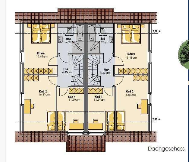 Doppelhaushälfte Spenge - 5 Zimmer, 143 m&sup2;, 1.150&euro; | Angebot:26278817