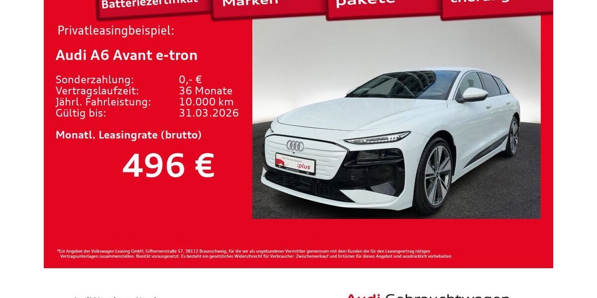 Audi A6 e-tron 9.437 km 55.280 &euro; Hamburg 22419