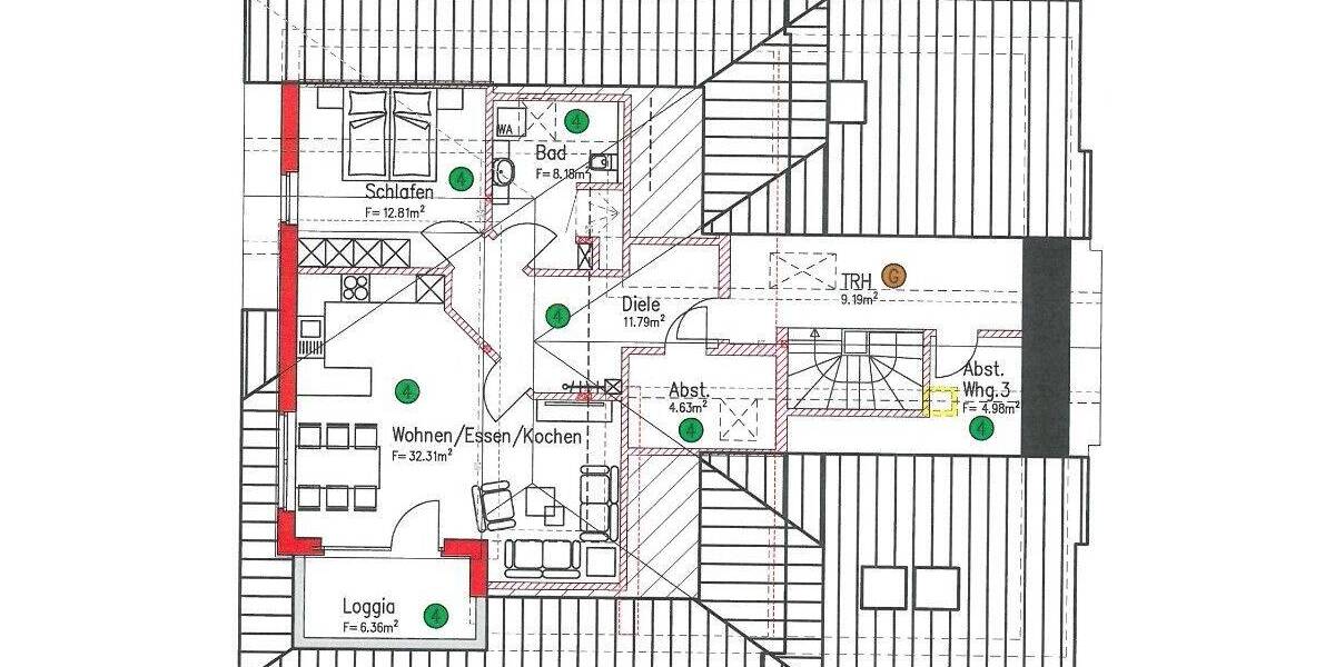 Etagenwohnung Eggermühlen - 2 Zimmer, 75 m&sup2;, 216.000&euro; | Angebot:25702013