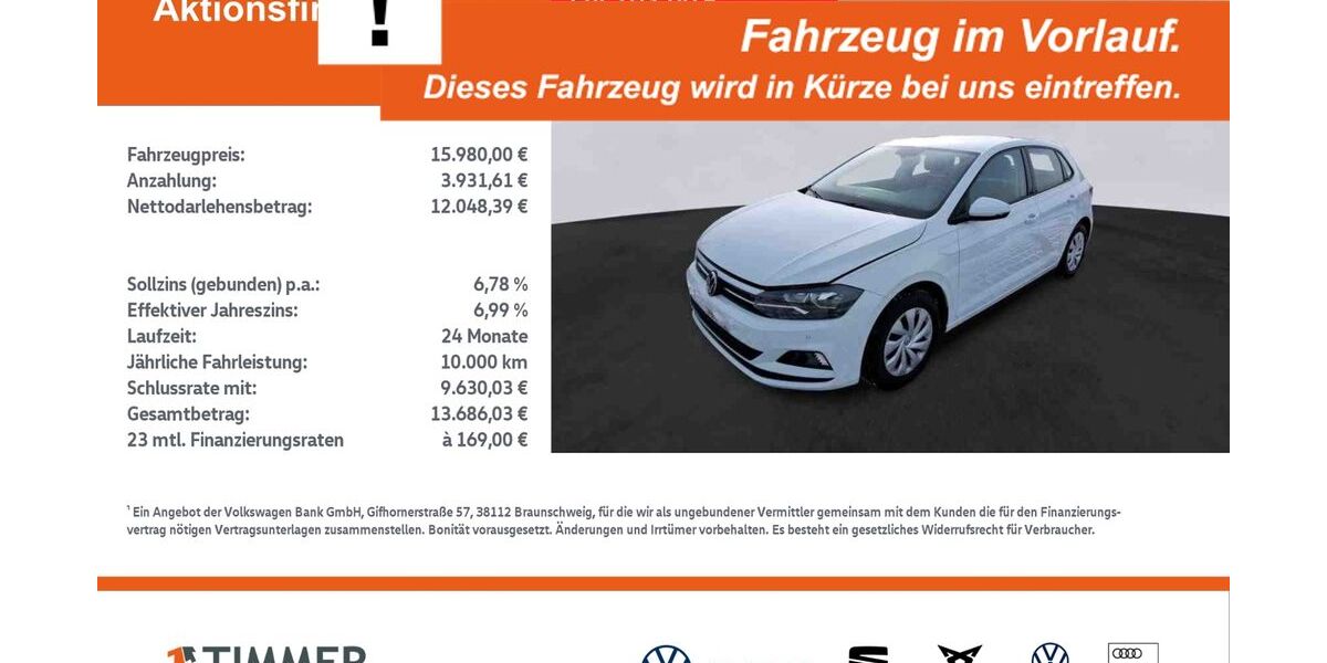 VW Polo 28.682 km 15.980 &euro; Meppen 49716