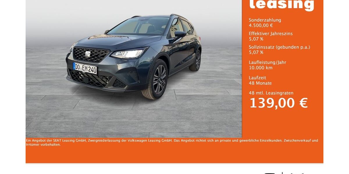 Seat Arona 4.131 km 24.222 &euro; Dortmund 44379