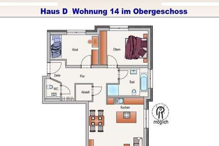 Wohnung Blaufelden - 3 Zimmer, 89 m&sup2;, 343.000&euro; | Angebot:25194680