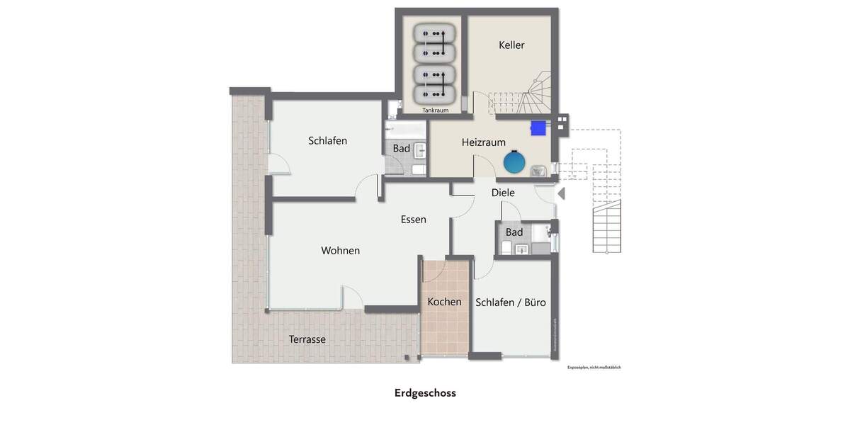 Architektur & Ausblick: großzügiges Zweifamilienhaus im Bauhausstil in Heidelberg 6 zimmer