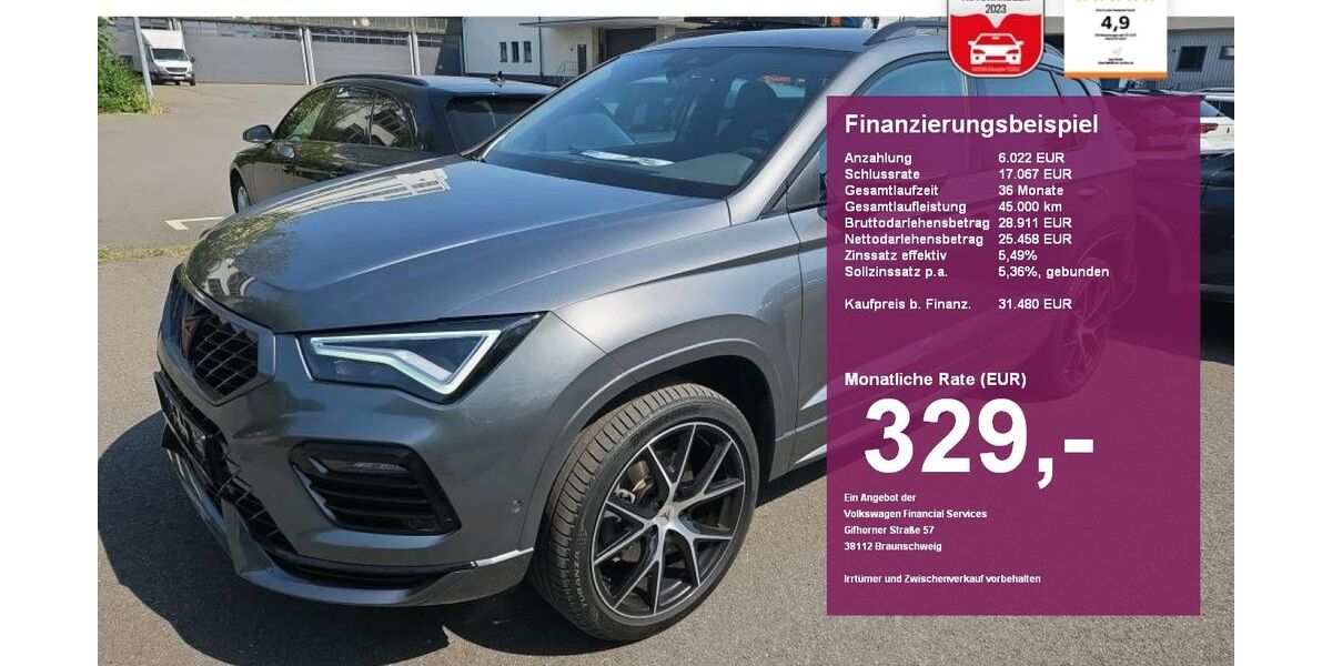 Cupra Ateca 29.900 km 31.480 &euro; Albbruck 79774