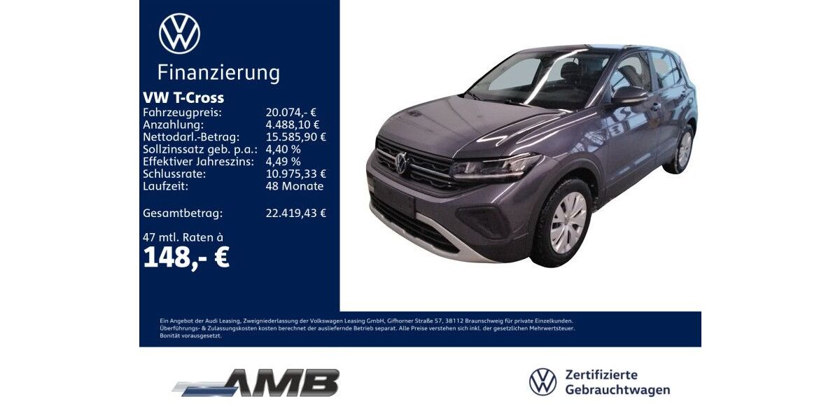 VW T-Cross 9.790 km 19.680 &euro; Borna 04552