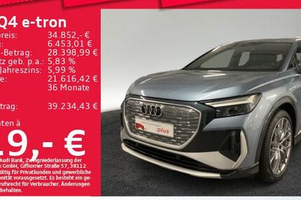 Audi Q4 e-tron 38.037 km 34.293 &euro; München 81825