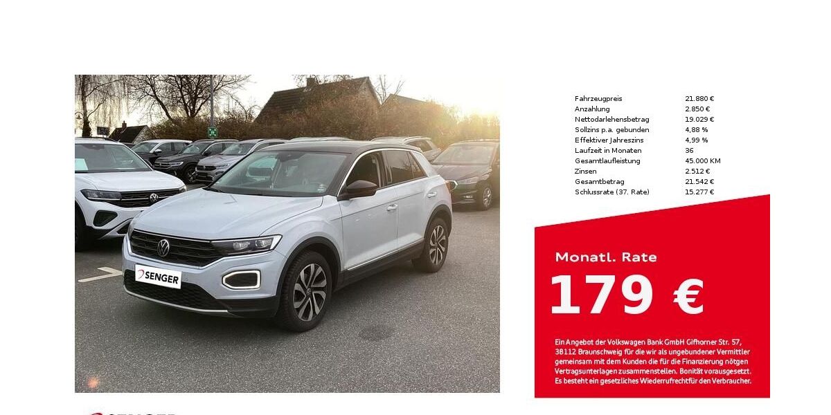 VW T-Roc 67.200 km 21.880 &euro; Bad Oldesloe 23843
