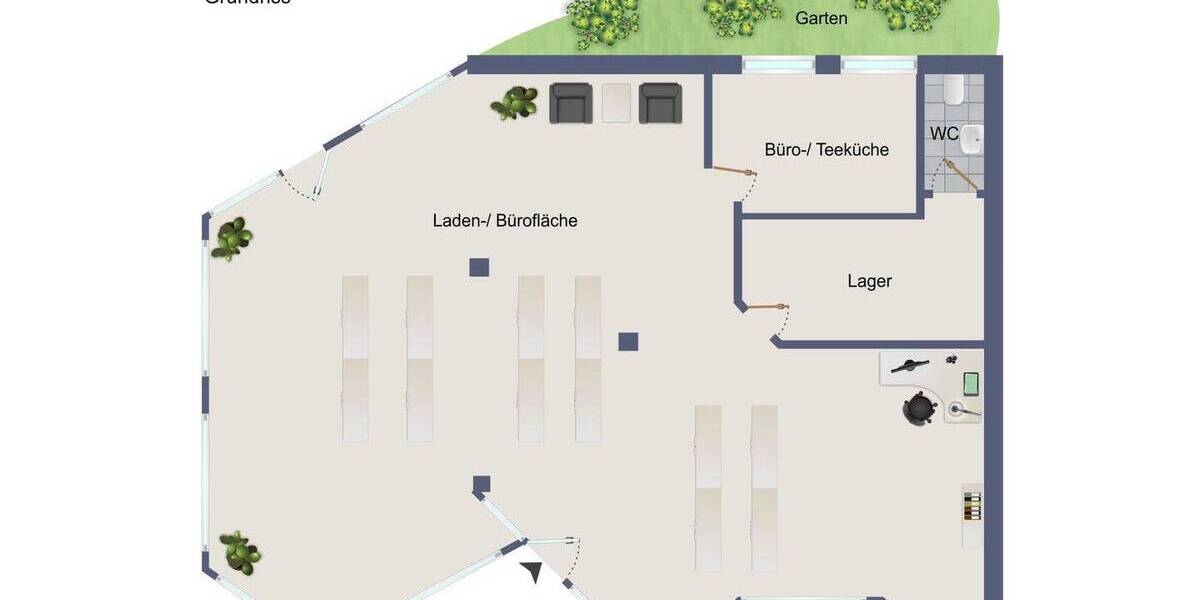 Gewerbeobjekt Aulendorf - 2 Zimmer, 99.000&euro; | Angebot:26346015