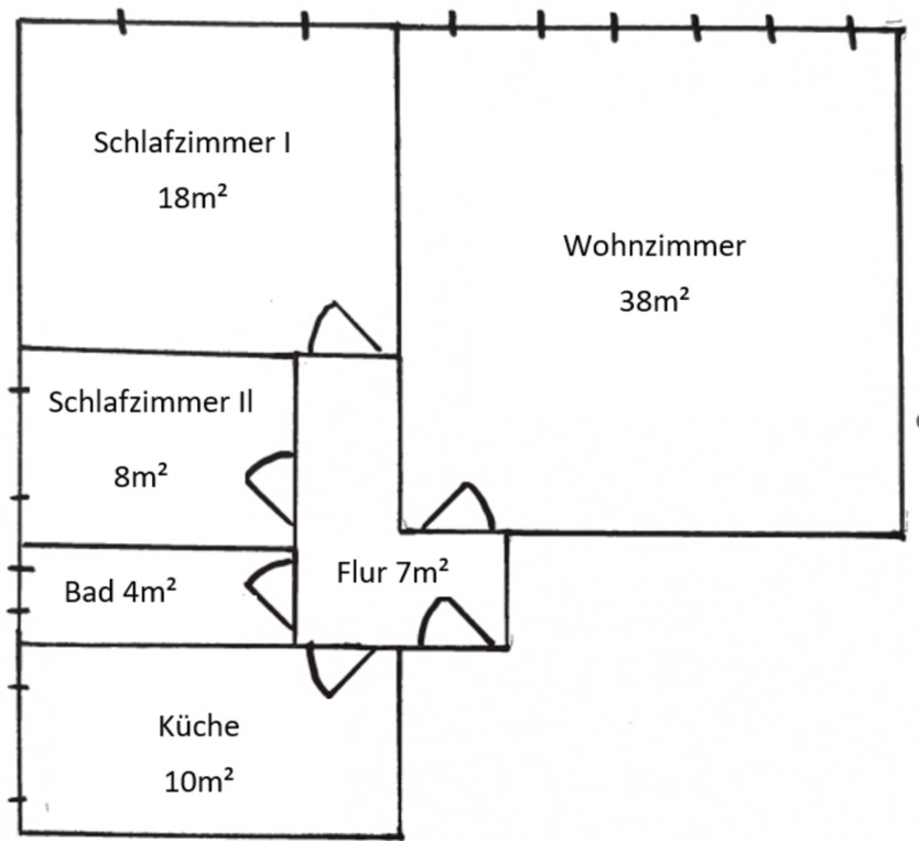Renovierte 3-Zimmerwohnung 85m², zentrale Lage in Bad Zwischenahn zimmer