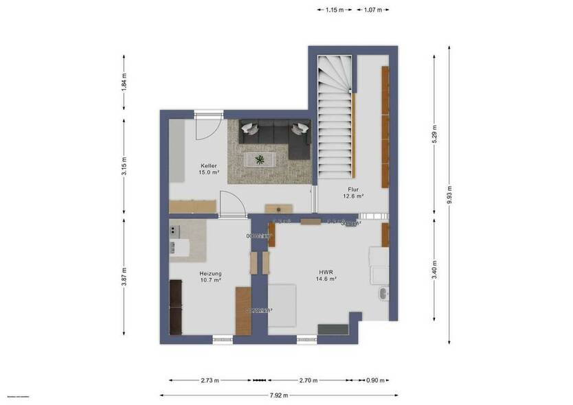 Reihenhaus mit Garten als Renovierungsprojekt