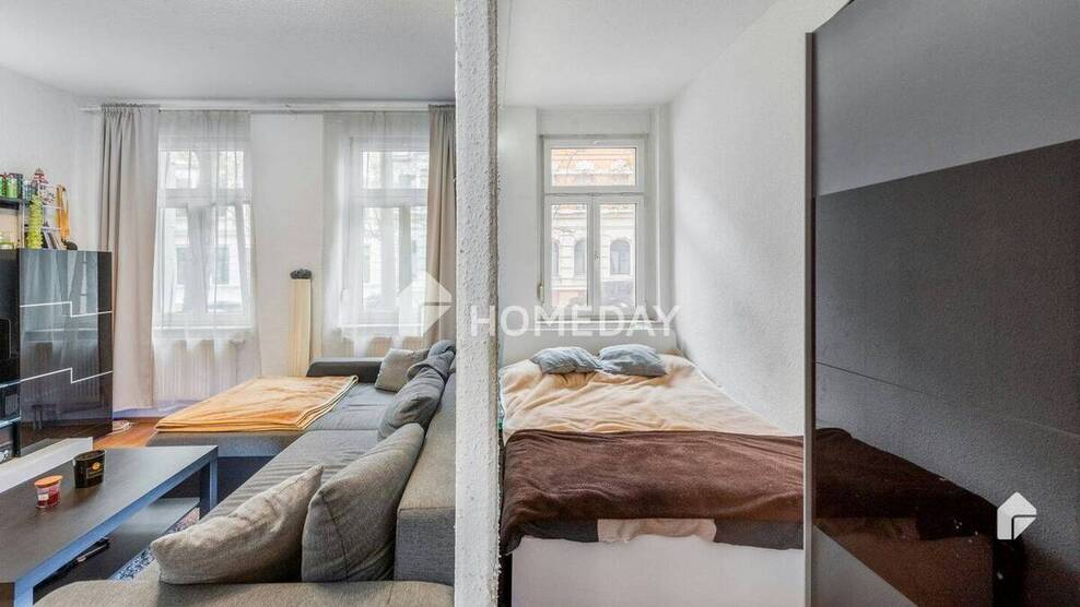 Attraktive 47 m²-Wohnung mit Terrasse in saniertem Jugendstilhaus in Stötteritz 1 zimmer