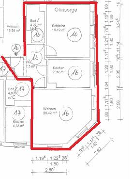 Zimmer Chemnitz Lutherviertel - 2 Zimmer, 56 m&sup2;, 279&euro; | Angebot:25986623