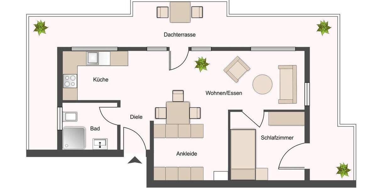 Etagenwohnung Pirna - 2 Zimmer, 60 m&sup2;, 110.000&euro; | Angebot:26842196