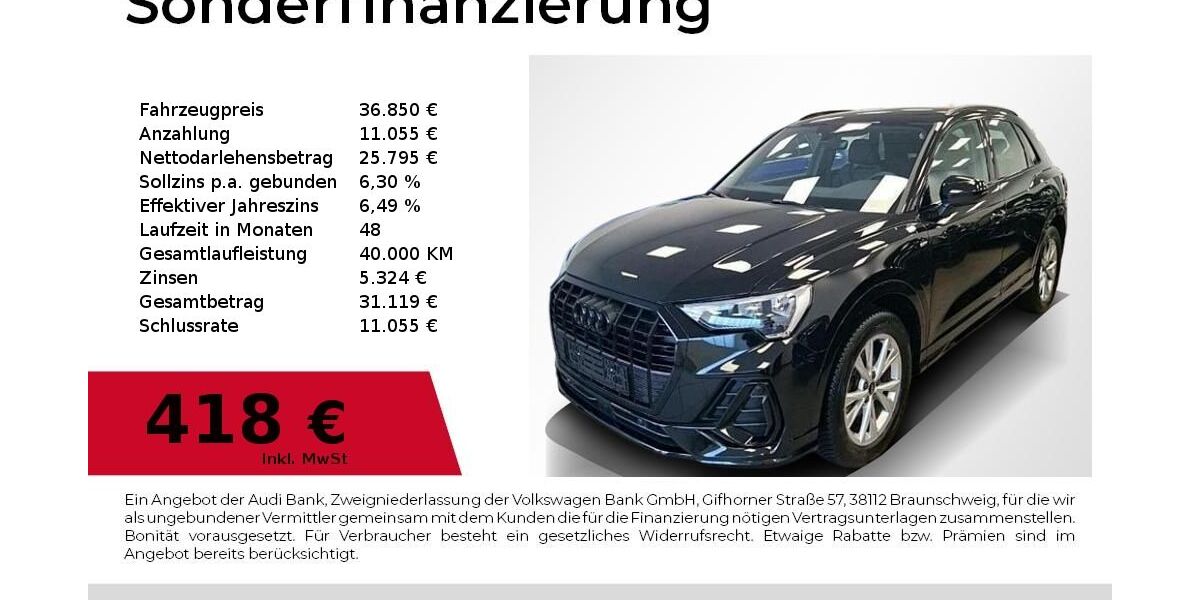 Audi Q3 21.500 km 36.850 &euro; Lauf an der Pegnitz 91207