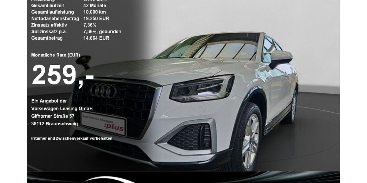 Audi Q2 75.136 km 17.420 &euro; Sigmaringen 72488