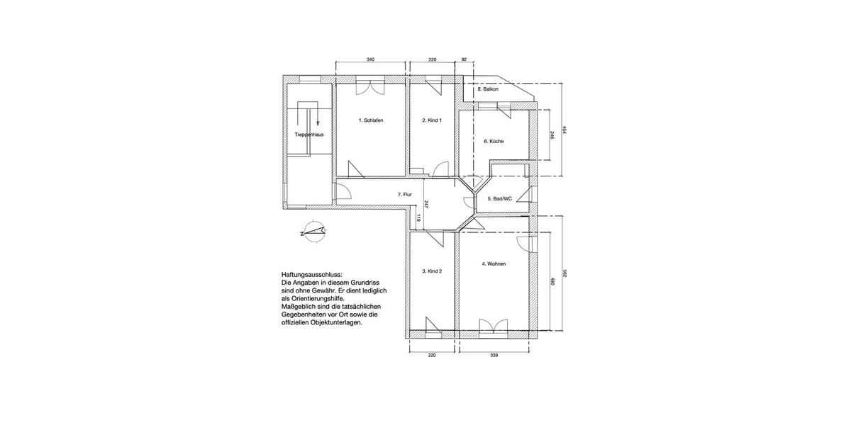 Etagenwohnung Weida - 4 Zimmer, 83 m&sup2;, 88.500&euro; | Angebot:26942154
