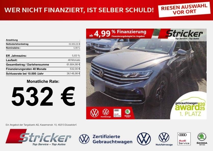 VW Touareg 24.848 km 50.949 &euro; Detmold 32760