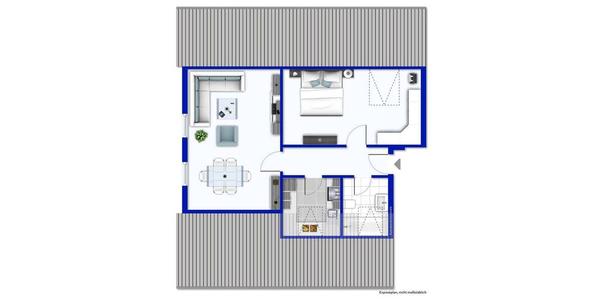 Etagenwohnung Warstein Belecke - 2 Zimmer, 52 m&sup2;, 69.000&euro; | Angebot:25686569