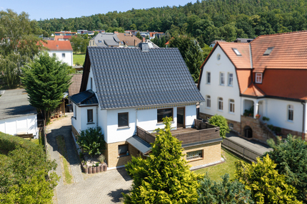 Großzügiges Einfamilienhaus mit Sauna, Sonnenterrasse und drei Garagen in Berga-Wünschendorf. - Haus Berga-Wünschendorf Wünschendorf | Angebot:27266296