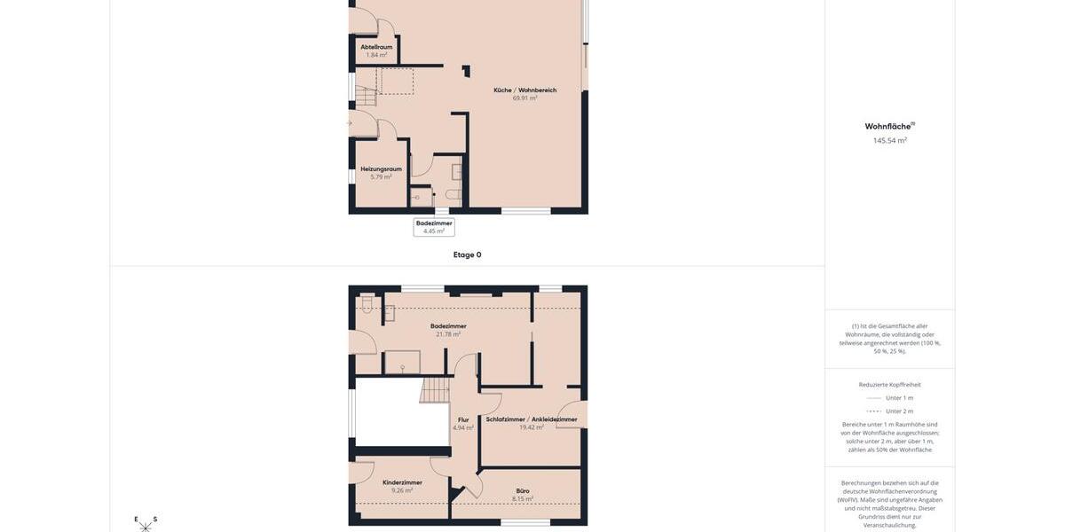 Einfamilienhaus Breiholz - 5 Zimmer, 168 m&sup2;, 2.100&euro; | Angebot:26574576