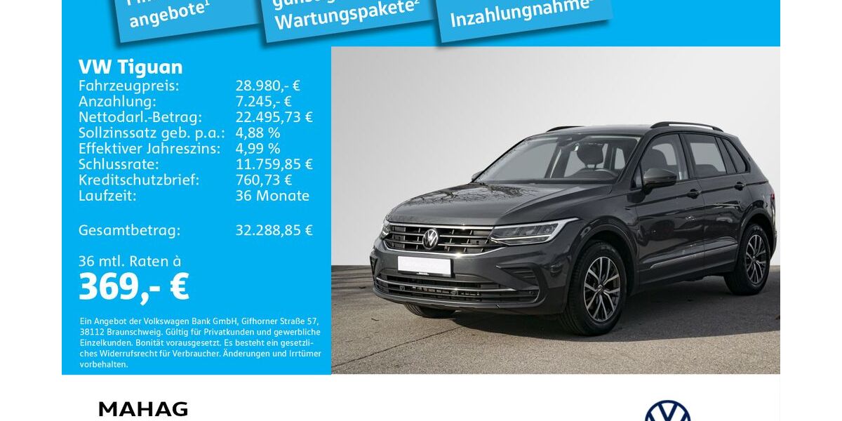 VW Tiguan 29.859 km 27.992 &euro; Dachau 85221