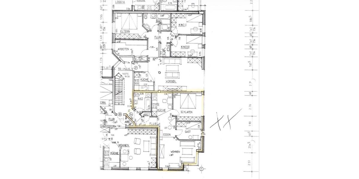 Etagenwohnung Ibbenbüren - 1 Zimmer, 61 m&sup2;, 640&euro; | Angebot:26396494