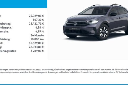 VW Taigo 8.040 km 25.929 &euro; Leinefelde-Worbis/DE 37327