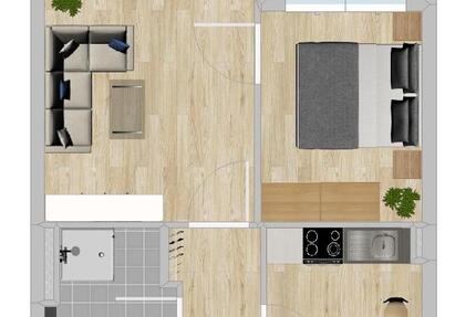 Wohnung Riesa Canitz - 2 Zimmer, 45 m&sup2;, 359&euro; | Angebot:26637291