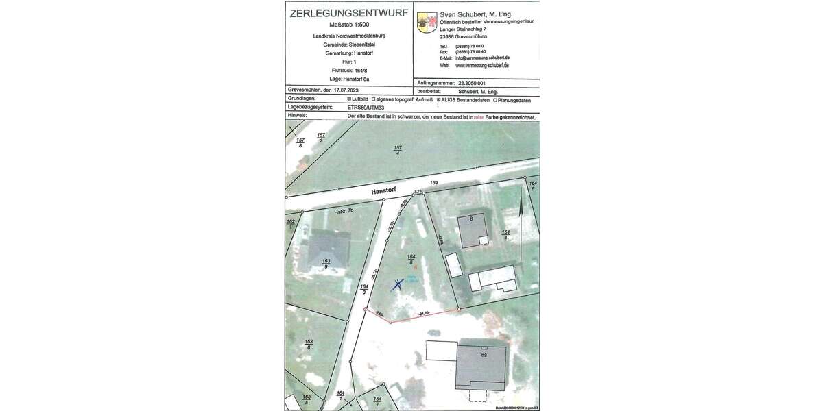 Grundstück zu verkaufen in GrevesmühlenHanstorf 90.000 € 825 m² zimmer