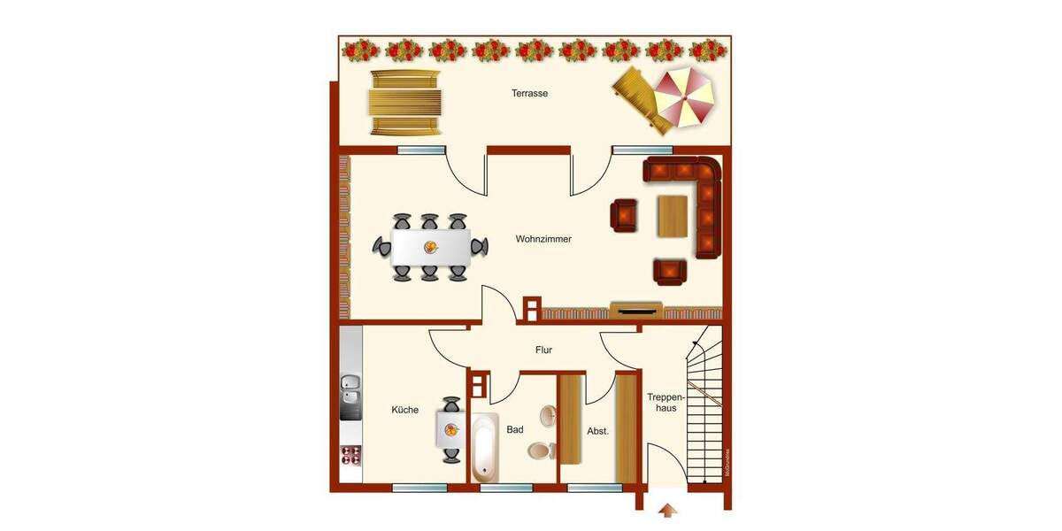 Doppelhaushälfte Lotte - 5 Zimmer, 126 m&sup2;, 319.000&euro; | Angebot:24634472
