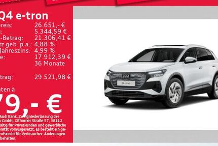 Audi Q4 e-tron 42.641 km 26.642 &euro; München 81825