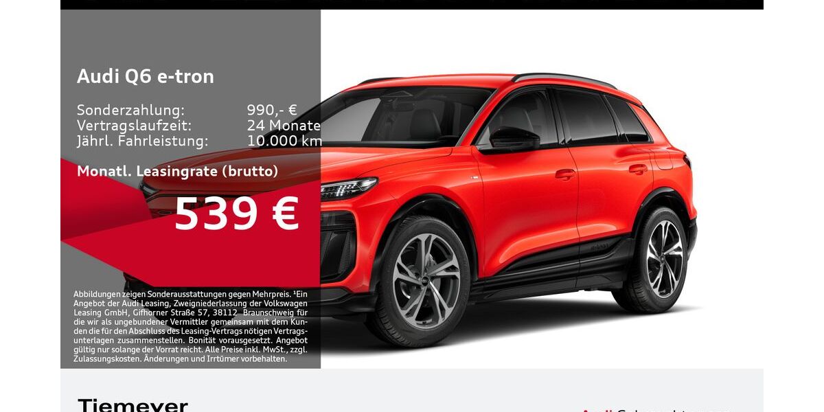Audi Q6 e-tron 9.391 km 55.990 &euro; Bochum 44809