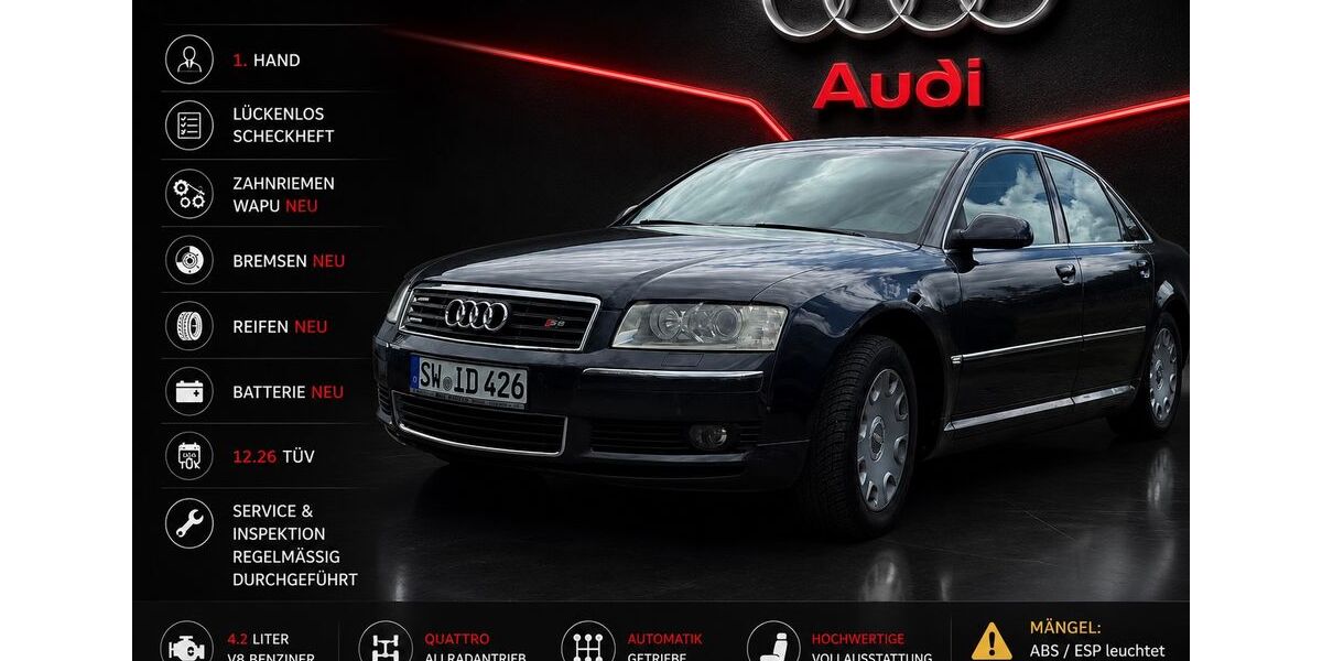 Audi A8 284.000 km 4.600 &euro; Kronungen 97490