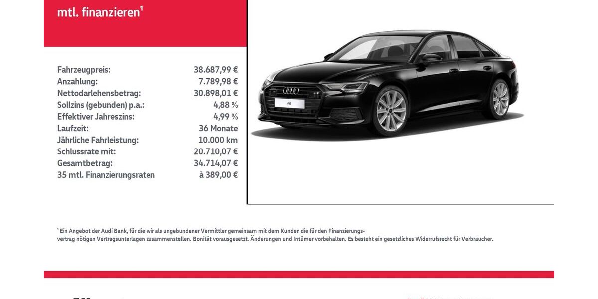 Audi A6 72.931 km 38.688 &euro; Nordhausen 99734