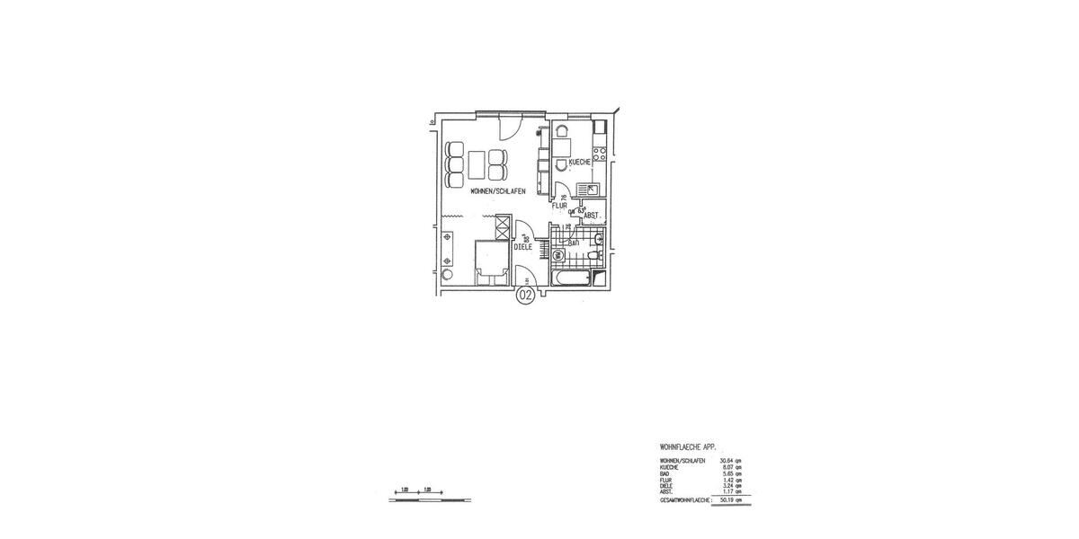 Moderne möblierte 1-Zimmer-Wohnung mit Aufzug & TG-Stellplatz 1 zimmer