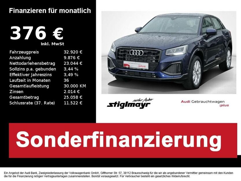 Audi Q2 20.531 km 32.920 € Pfaffenhofen 85276