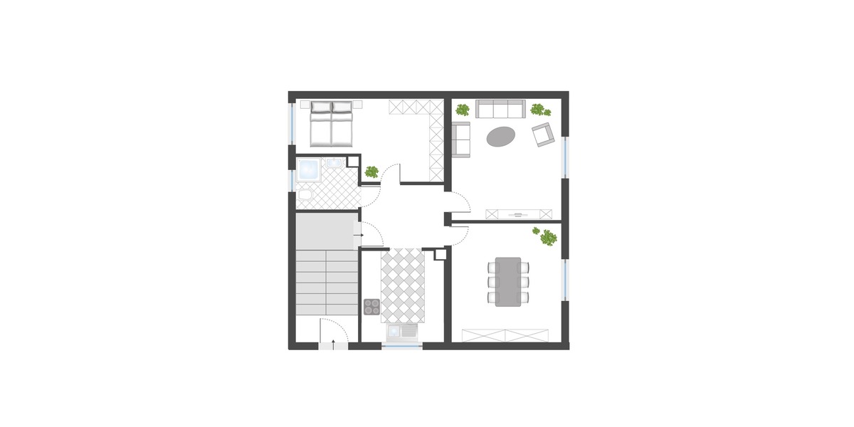 Landliches Domizil mit viel Grün! - Doppelhaushälfte Bernsdorf | Angebot:23687880