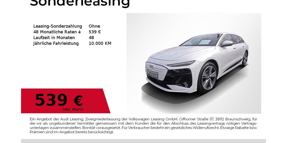 Audi A6 e-tron 9.397 km 56.190 &euro; Erlangen 91058