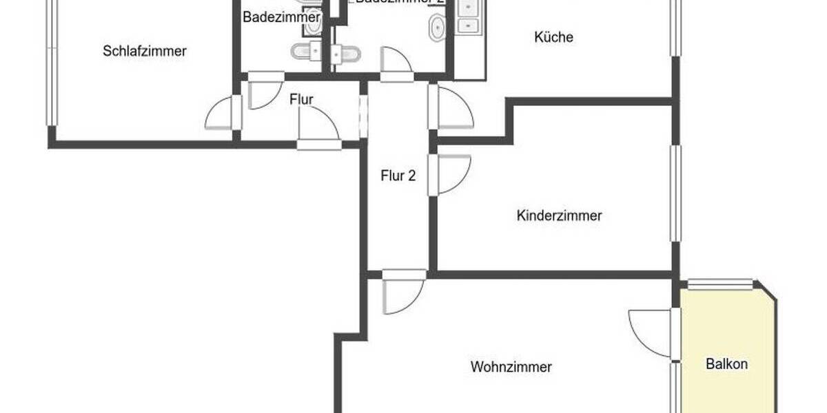 Etagenwohnung Chemnitz Hutholz - 3 Zimmer, 76 m&sup2;, 125.000&euro; | Angebot:26451302