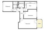 Etagenwohnung Chemnitz Hutholz - 3 Zimmer, 76 m&sup2;, 125.000&euro; | Angebot:26451302