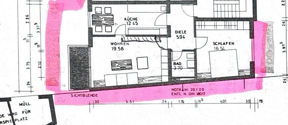 Etagenwohnung Worms - 2 Zimmer, 59 m&sup2;, 145.000&euro; | Angebot:26878773
