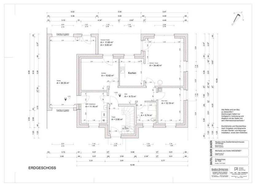 Neubauwohung im Erdgeschoss zimmer