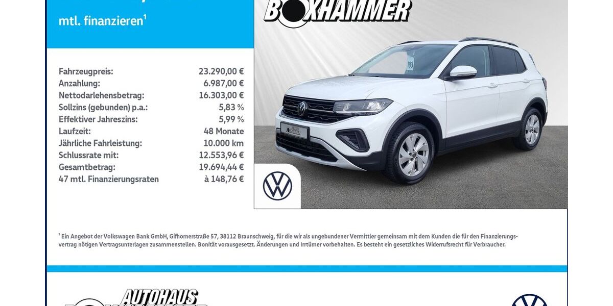 VW T-Cross 32.610 km 23.290 &euro; Bad Aibling 83043