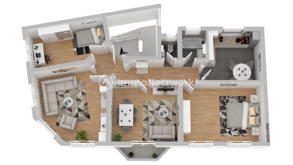 Etagenwohnung Aachen Aachen-Mitte - 4 Zimmer, 98 m&sup2;, 1.250&euro; | Angebot:25053632