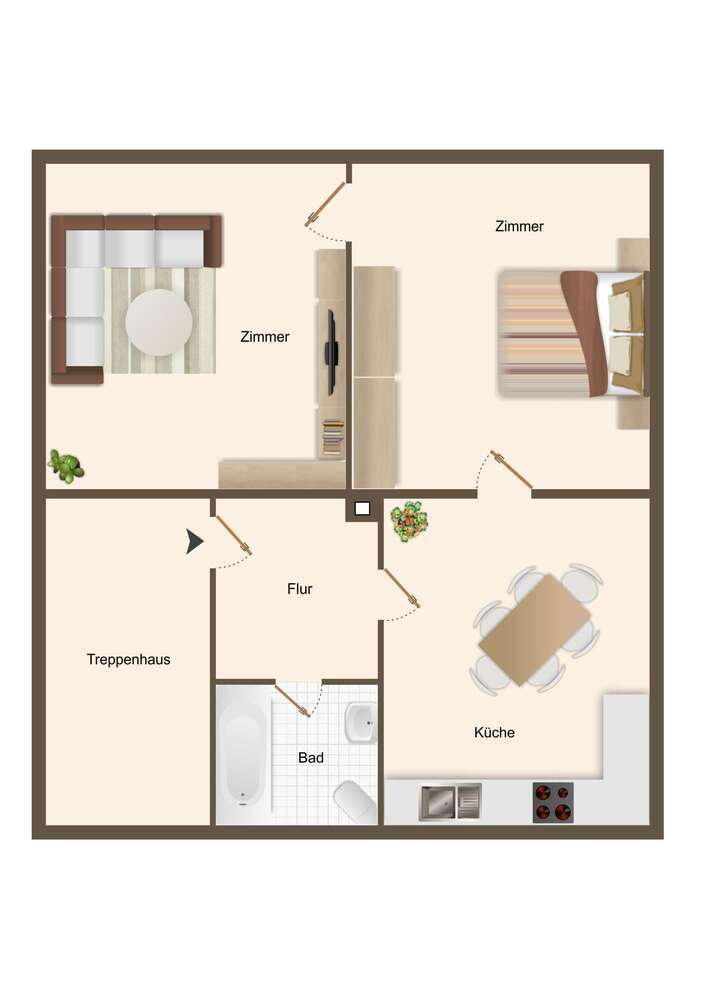Wohnung zum Mieten in Lambrecht 500 € 52 m²