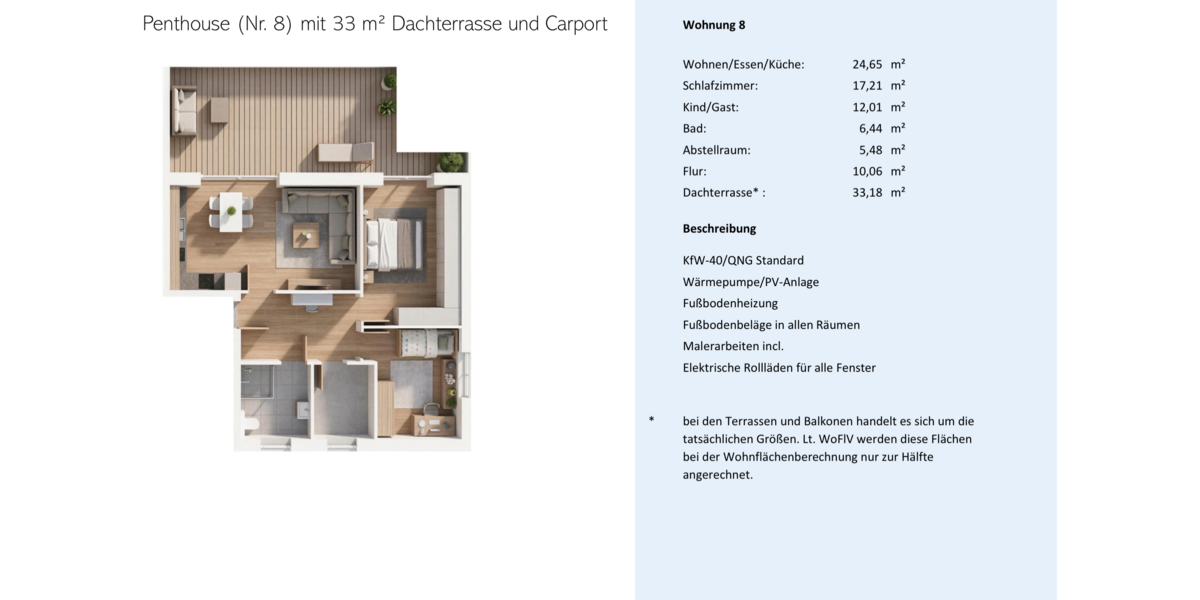 Etagenwohnung Wurster Nordseeküste - 3 Zimmer, 110 m&sup2;, 327.000&euro; | Angebot:26986427