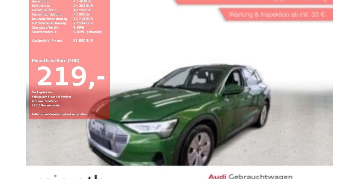 Audi e-tron 46.160 km 34.245 &euro; Moers-Hülsdonk 47441