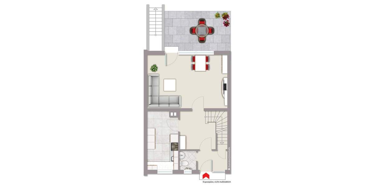 Reihenmittelhaus Münster Gievenbeck - 4 Zimmer, 91 m&sup2;, 450.000&euro; | Angebot:25837808