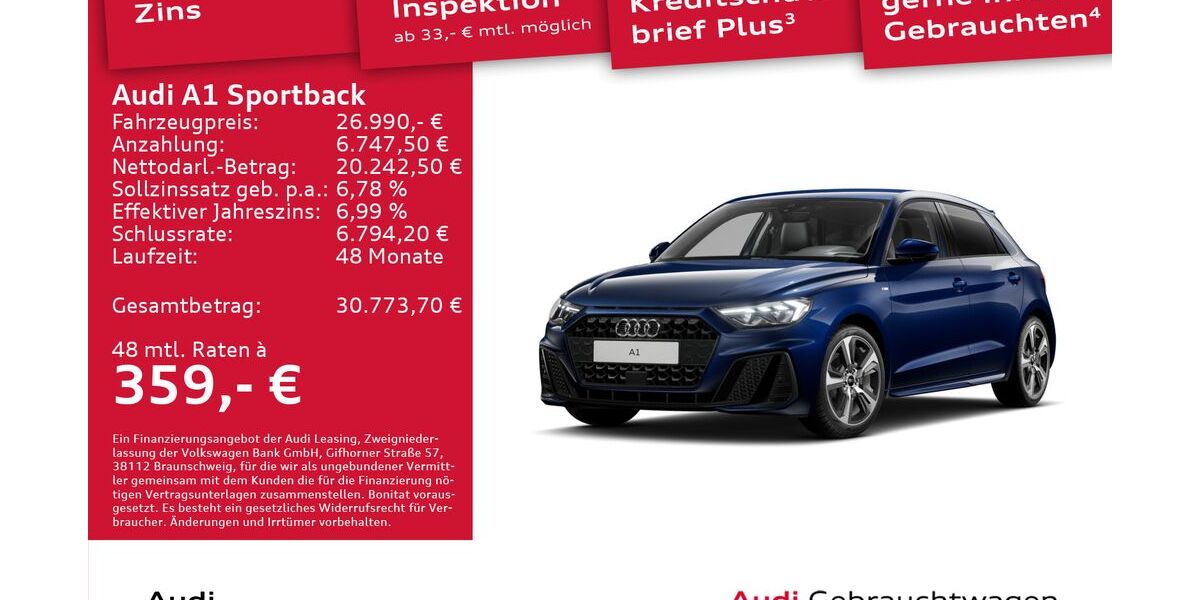 Audi A1 8.610 km 26.990 &euro; Dresden 01067